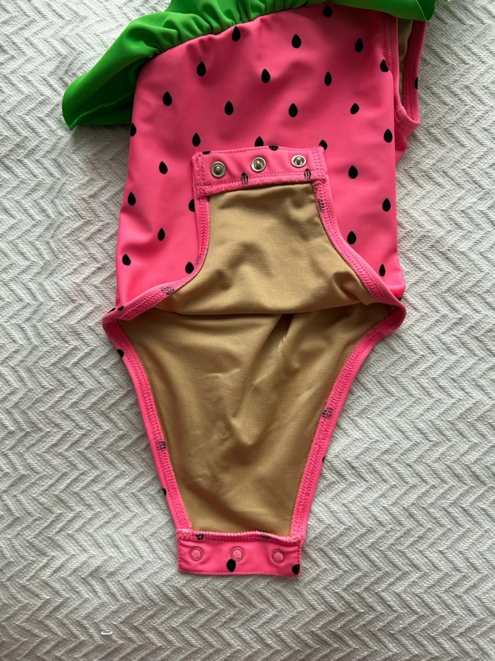 Old Navy Watermelon Ruffle One Piece Bathing Suit Baby Size 3-6 Months